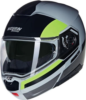 Nolan N90-3 06 Roboto grau/schwarz/gelb
