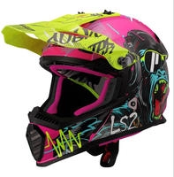 LS2 46437J2074M, LS2 MX437 Fast Evo II Mini Gorilla Kinder Motocross Helm Pink