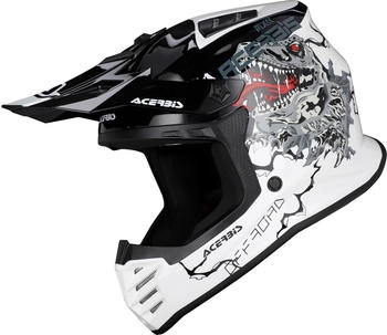 Acerbis Profile Junior Helm wei&szlig;/schwarz