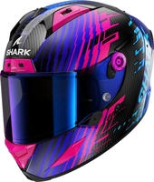 Shark HE0118EDBUL, Shark Aeron Edgy, Integralhelm - Carbon/Lila/Blau - L