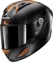 Shark HE0102EDCDS, Shark Aeron Carbon Skin, Integralhelm - Carbon/Schwarz/Kupfer - S