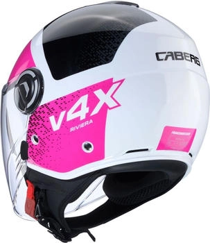 Caberg Riviera V4 X Alpha schwarz/weiss/pink