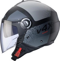 Caberg CA20057030-L, Caberg Riviera V4 X Alpha Jethelm Schwarz Grau male