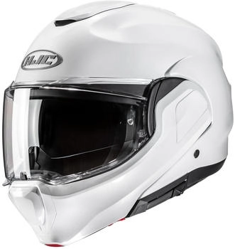 HJC F100 Solid pearl white