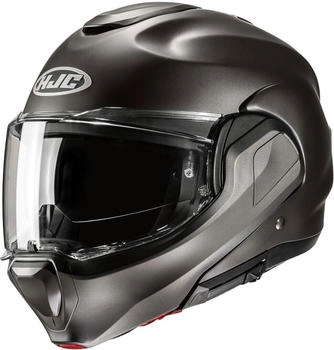 HJC F100 Solid semi flat titanium