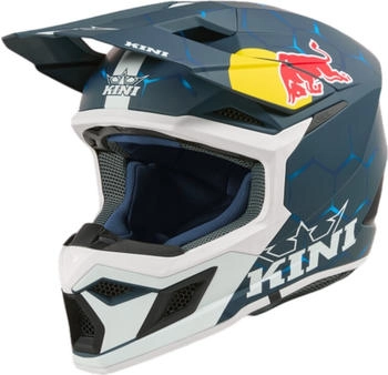 Kini Red Bull MX3 1.0 Motocross helmet white-turquoise