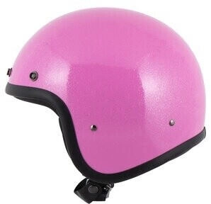 DMD Retro Glitter Pink Jet Helmet pink size M