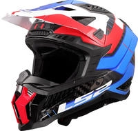 LS2 467032426XL, LS2 MX703 X-Force Galuo Carbon Motocross Helm Weiss Rot Blau male