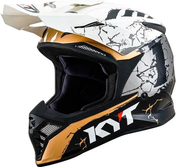 KYT Helmet Skyhawk Jarvis Signature Edition schwarz/weiss/gold