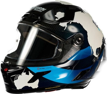 Nolan X-804 RS Ultra Carbon 30TH Anniversary Special weiss/türkis/blau