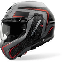 Airoh AI30010030-M, Airoh Mathisse II Magnet Klapphelm Schwarz Grau Rot male
