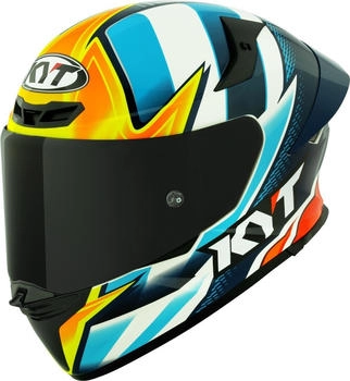 KYT Helmet TT-Revo Tati Replica blau/orange