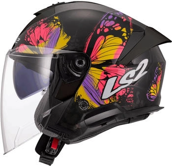 LS2 OF618 Verso II Wingz Gloss black/yellow/pink