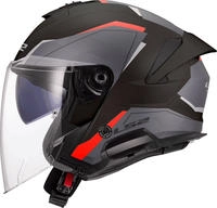 LS2 366182032XS, LS2 OF618 Verso II Air Jethelm Schwarz Rot male