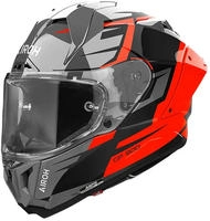 Airoh GP8MA32, Airoh GP 800 Master, Integralhelm - Grau/Schwarz/Orange - XL