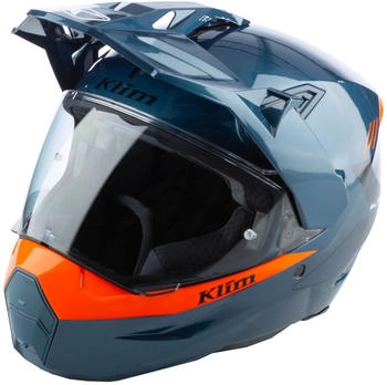 Klim X1 Alpha Carbon blau/orange