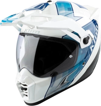 Klim Krios Pro Spectrum Carbon ECE/DOT weiss/blau