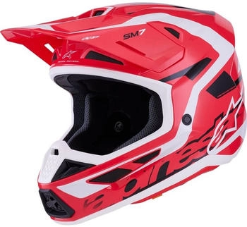 Alpinestars S-M7 Deed MX Helmet Red-Black-WhiteXXL Red-Black-White