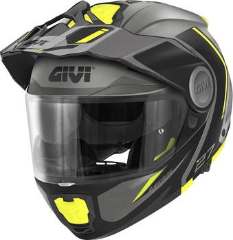 Givi Helmet X.27 Tourer Graphic Matt Titanium / Yellow XXL