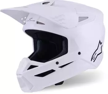 Alpinestars SM3 Solid MX Helmet White GlossyXS White Glossy