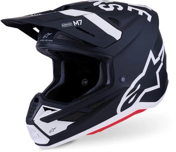 Alpinestars S-M7 Dasher Helmet ECE06 Black White Matt Size: XL
