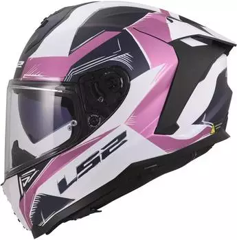 LS2 FF817 Challenger II Flaman matt white/pink/black