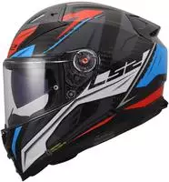 LS2 168115426L, LS2 FF811 Vector II Carbon Savage Helm Weiss Rot Blau male