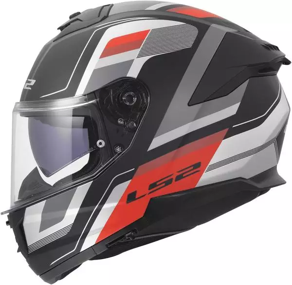 LS2 FF808 Stream II Vintage black/grey/red