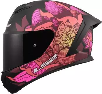 LS2 Rapid III Poppies I matt black/pink