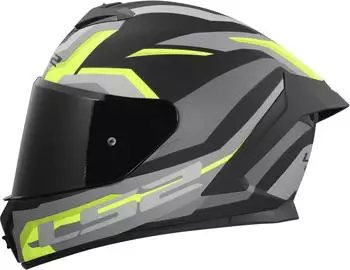 LS2 Rapid III hyper matt black/HiVi yellow