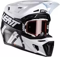 Leatt 1026000103, Leatt 9.5 Carbon V26 Motocross Helm mit Brille male