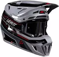 Leatt 1026000150, Leatt 8.5 V26, Motocrosshelm - Grau/Schwarz/Rot - XS