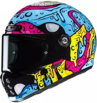 HJC V10 Squeeze blau/gelb/pink