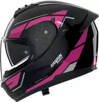 Nolan N660009263549, Nolan N60-6 Sincrono 354, Integralhelm - Schwarz/Pink/Grau - XXS