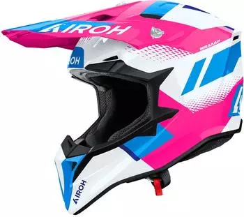 Airoh Wraaap Vision weiss/pink/blau