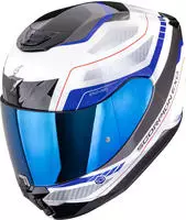Scorpion 139-538-74-03, Scorpion EXO-391 Leo, Integralhelm - Wei&szlig;/Grau/Blau - S