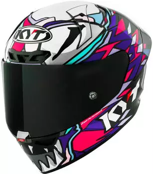 KYT Helmet KX-1 Race GP Bastianini Replica 2023 weiss/pink