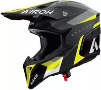 Airoh WRAC31, Airoh Wraaap Conquer, Motocrosshelm - Matt Schwarz/Neon-Gelb/Grau...