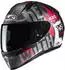 HJC C10 Fop grau/weiss/rot