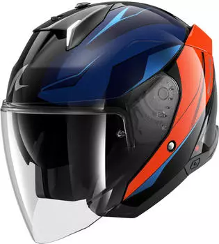 SHARK Skwal i3 Jet Mekarium Schwarz/Chrom/Orange