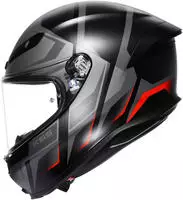 AGV K6 S E2206, Integralhelm - Karve Matt Black/Grey/Red - 61 - 62 cm
