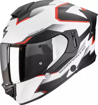 Scorpion EXO-530 Air Clip Matt wei&szlig;/schwarz/rot