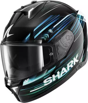 SHARK Skwal i3 Light-Blur Black/Blue/Green