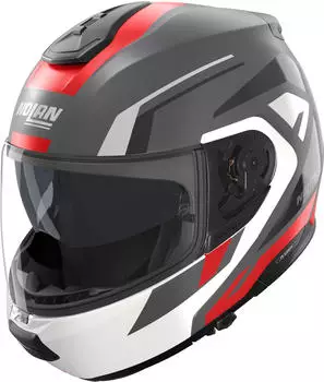 Nolan N100-6 Cinetico grau/weiss/rot