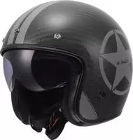 LS2 366016266L, LS2 OF601 Bob II Carbon Star, Jethelm - Schwarz/Grau - L