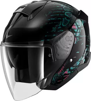 SHARK Skwal Jet Reptaia Schwarz/Violett/Glitter