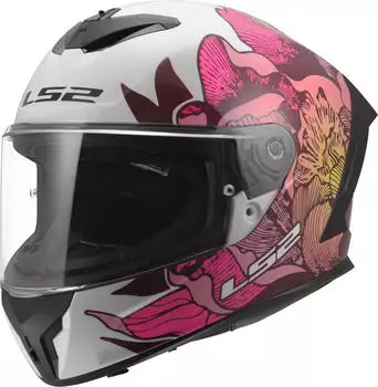 LS2 FF820 Rapid III Poppies Wei&szlig;/Pink