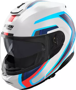 Nolan N100-6 Radiante Helmet white-red-blue size XL for Men