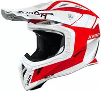 Airoh AV22I55, Airoh Aviator Ace 2 Iron, Motocrosshelm - Wei&szlig;/Rot - M