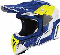 Airoh Motocross-Helm Aviator Ace 2 XL Shield - Blau/Gelb Gloss